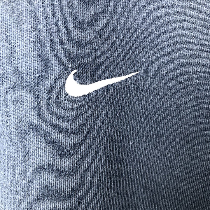 00'S Nike One Point Logo Sweatshirt Trainer Men's L size unclear navy blue type Vintage Second Hand
