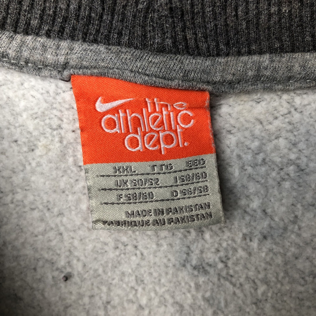 Nike the athletic department one-point logo sweatshirt, men's size XXL cotton gray type Vintage Second Hand