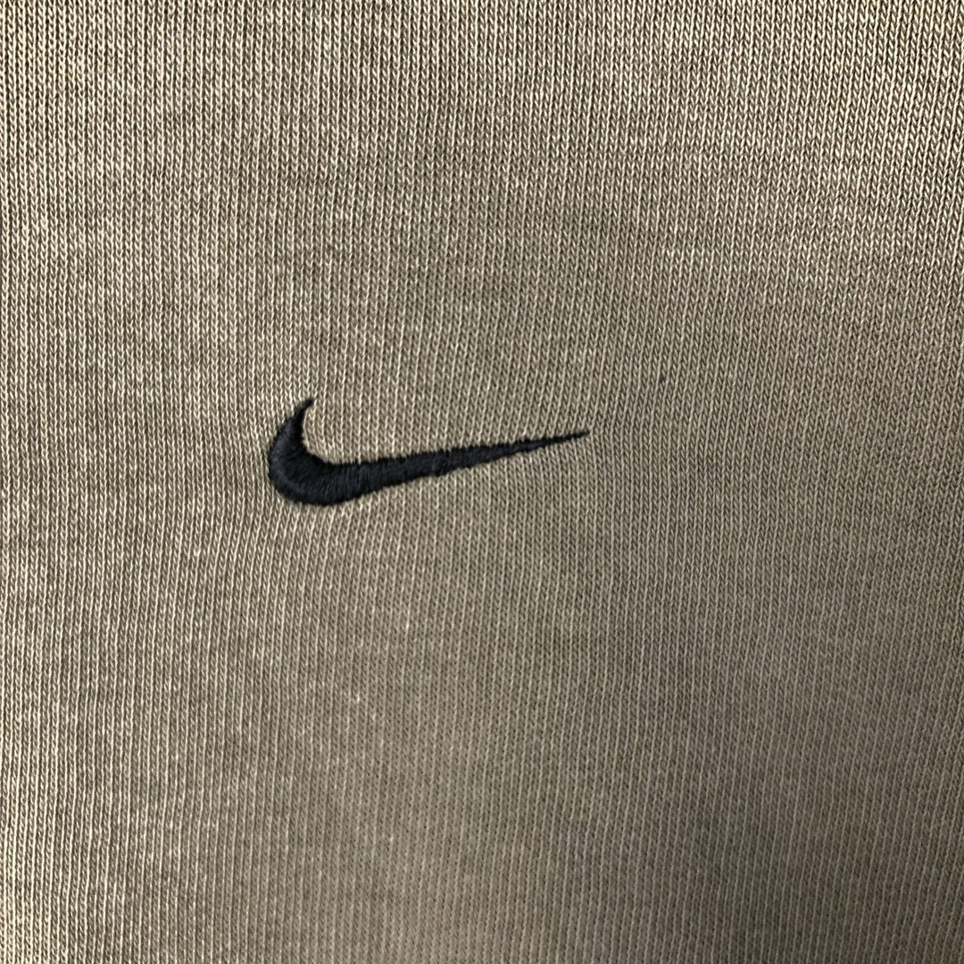 2000'S Nike V-neck one-point logo sweatshirt, men's size XL cotton Khaki type Vintage Second Hand