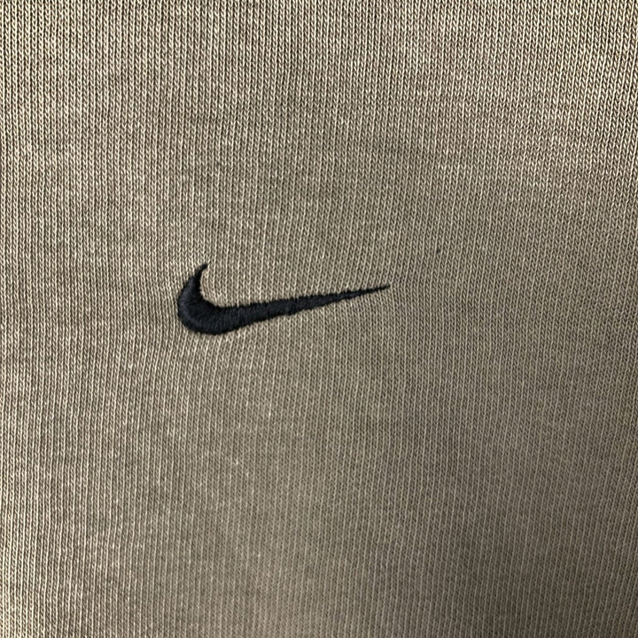 2000'S Nike V-neck one-point logo sweatshirt, men's size XL cotton Khaki type Vintage Second Hand