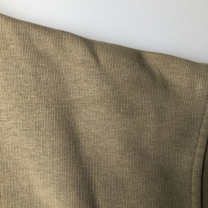 2000'S Nike V-neck one-point logo sweatshirt, men's size XL cotton Khaki type Vintage Second Hand