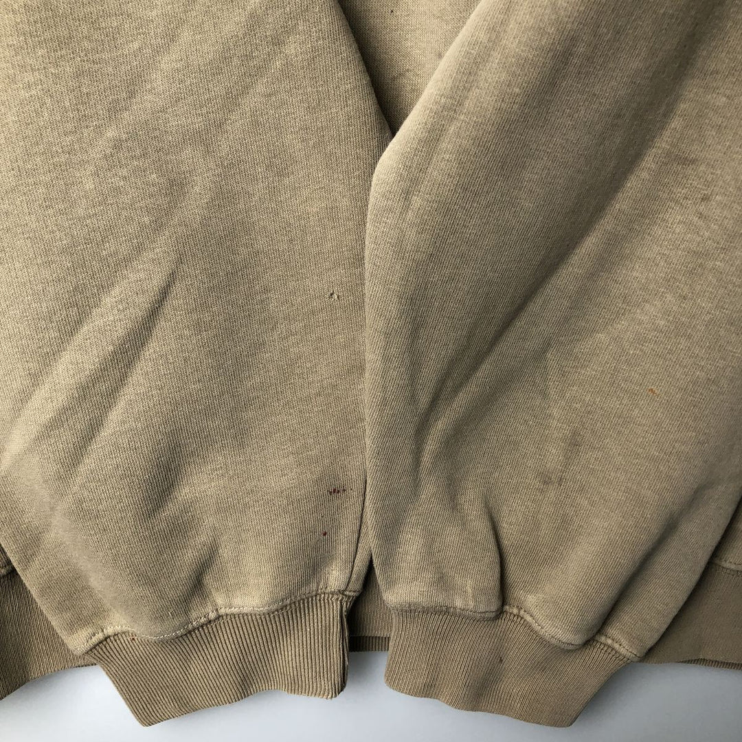 2000'S Nike V-neck one-point logo sweatshirt, men's size XL cotton Khaki type Vintage Second Hand