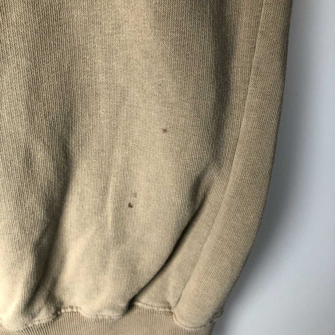 2000'S Nike V-neck one-point logo sweatshirt, men's size XL cotton Khaki type Vintage Second Hand