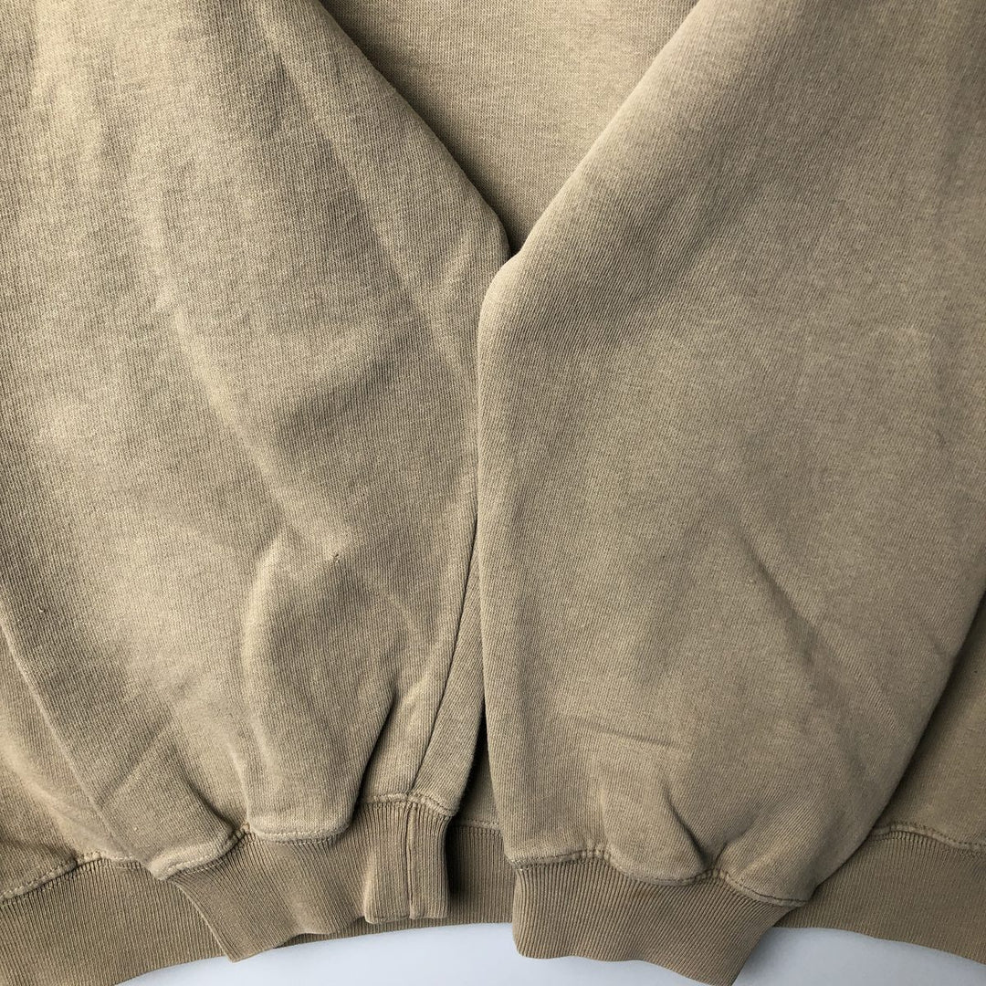 2000'S Nike V-neck one-point logo sweatshirt, men's size XL cotton Khaki type Vintage Second Hand