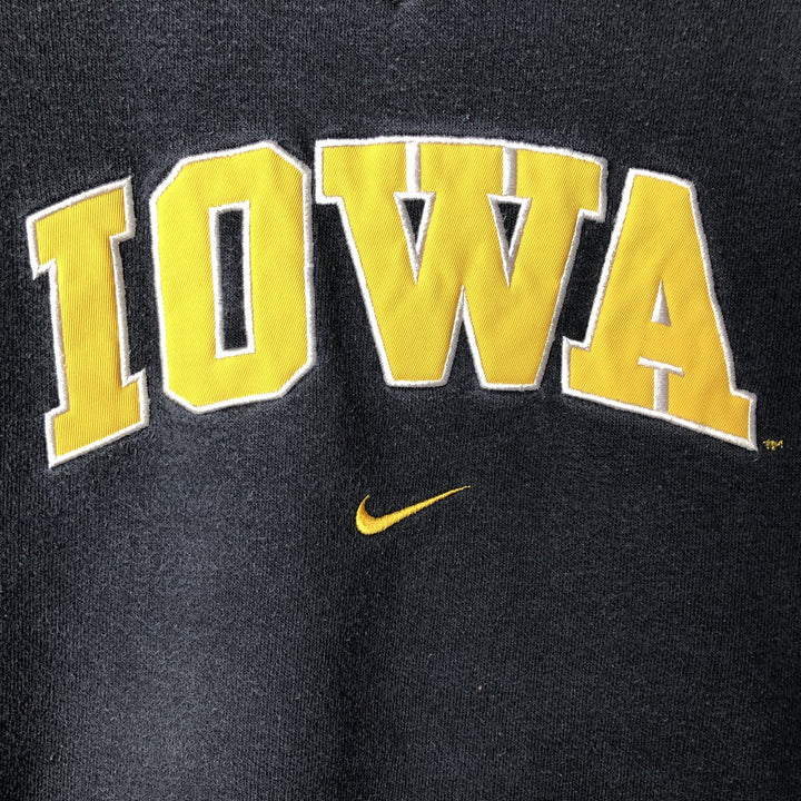 2000'S Nike Team Iowa University College Sweatshirt, Men's Size XL cotton black type Vintage Second Hand