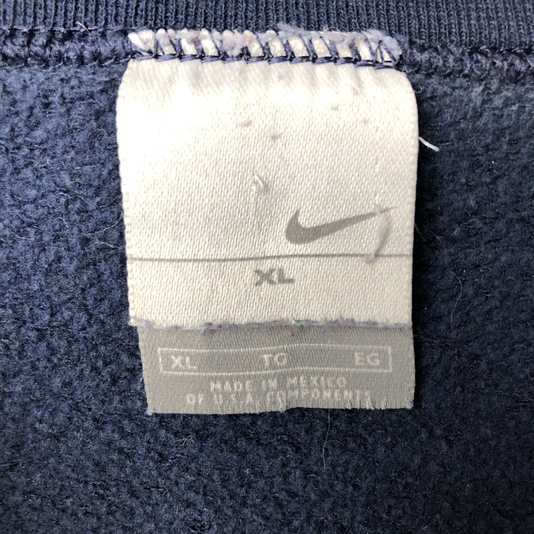 00'S Nike One Point Logo Sweatshirt Trainer Men's XL cotton navy blue type Vintage Second Hand