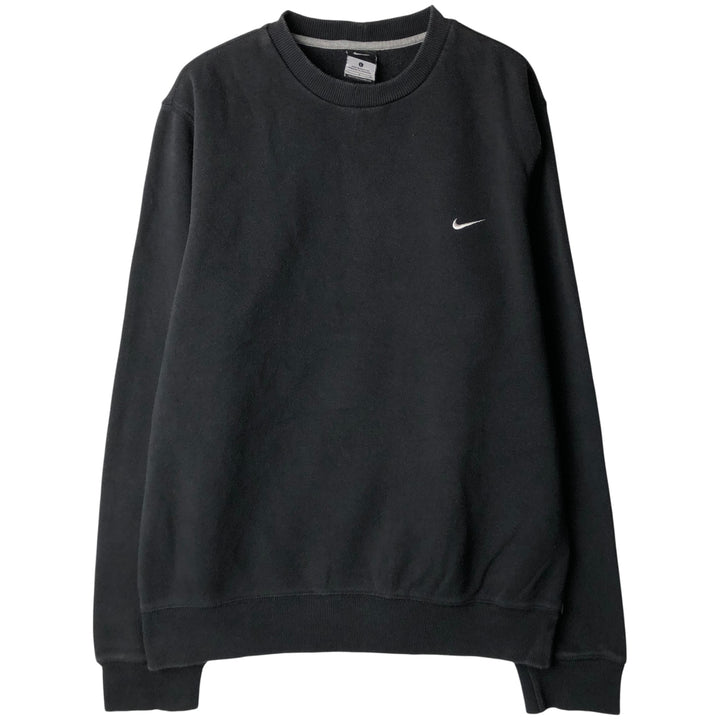Nike One Point Logo Sweatshirt, Trainer, Men's Size L cotton black type Vintage Second Hand