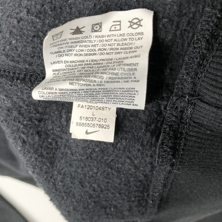 Nike One Point Logo Sweatshirt, Trainer, Men's Size L cotton black type Vintage Second Hand