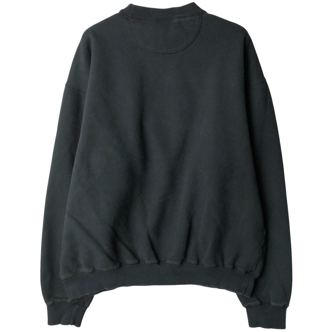 Reebok logo sweatshirt, men's size L cotton black type Vintage Second Hand