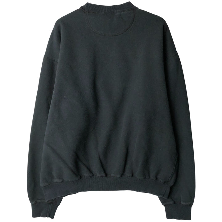 Reebok logo sweatshirt, men's size L cotton black type Vintage Second Hand