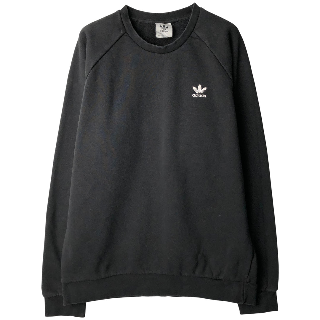 Adidas Originals One-Point Logo Sweatshirt, Men's Size L cotton black type Vintage Second Hand
