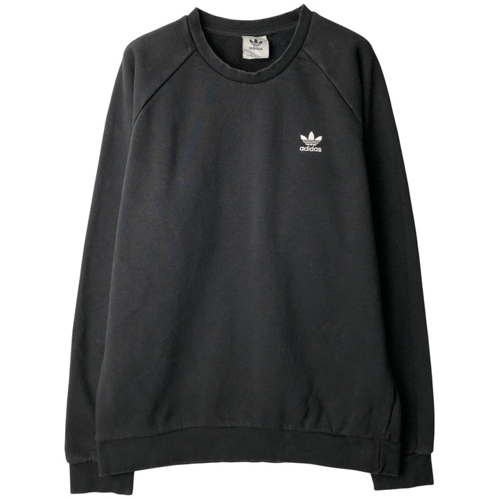 Adidas Originals One-Point Logo Sweatshirt, Men's Size L cotton black type Vintage Second Hand