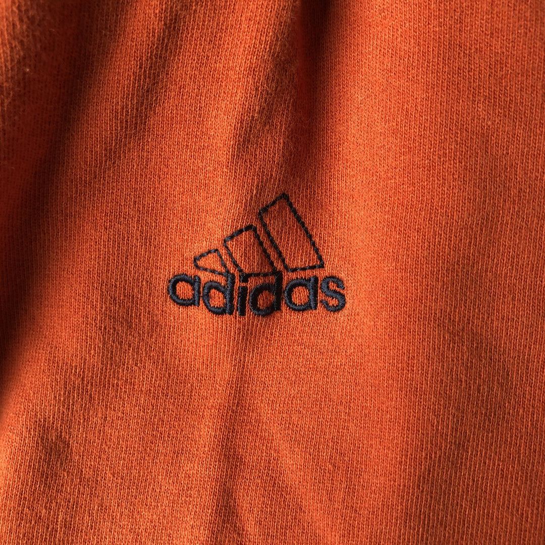 2000'S Adidas logo sweatshirt, men's size small cotton orange type Vintage Second Hand