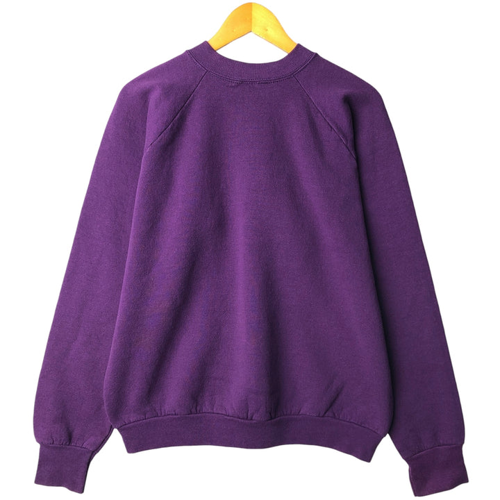 Vintage 90'S Fruit of the Loom embroidered sweatshirt, made in the USA, men's size XL cotton purple type Vintage Second Hand