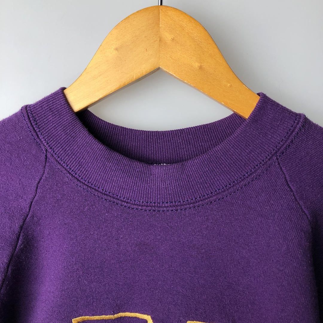 Vintage 90'S Fruit of the Loom embroidered sweatshirt, made in the USA, men's size XL cotton purple type Vintage Second Hand