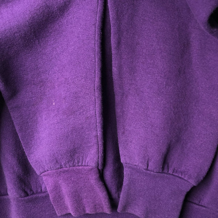 Vintage 90'S Fruit of the Loom embroidered sweatshirt, made in the USA, men's size XL cotton purple type Vintage Second Hand