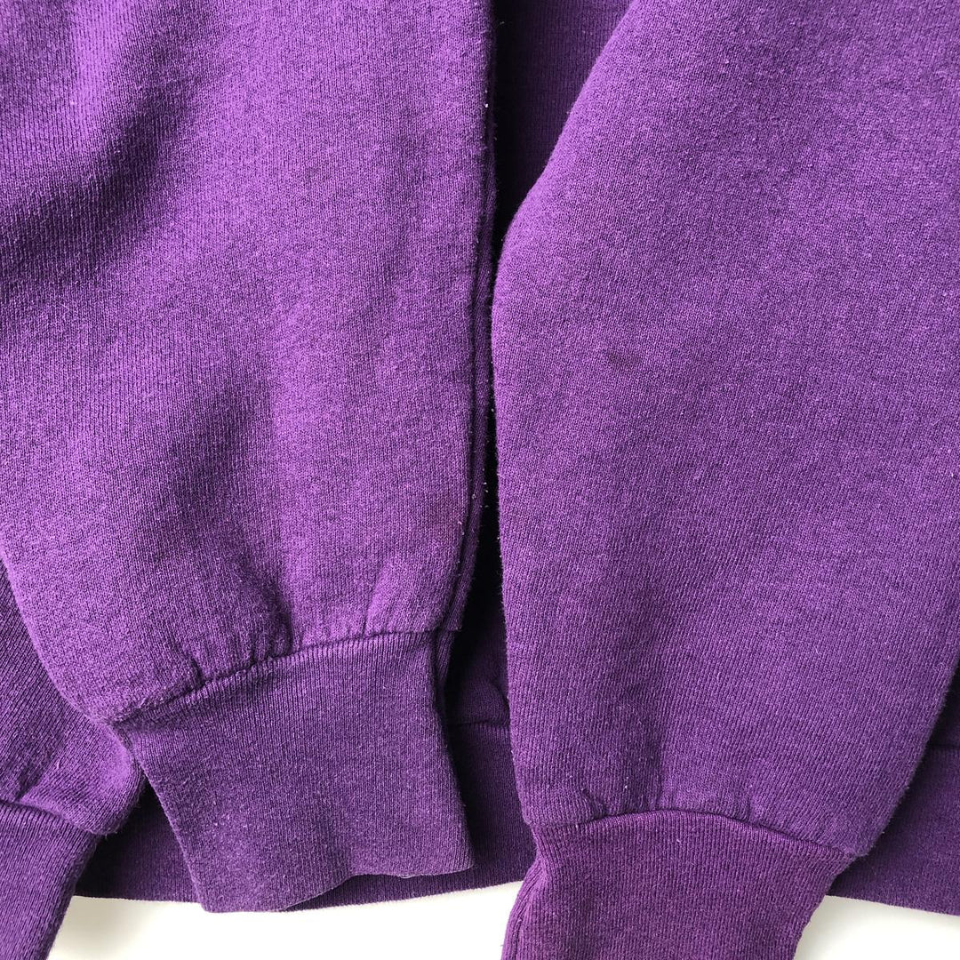 Vintage 90'S Fruit of the Loom embroidered sweatshirt, made in the USA, men's size XL cotton purple type Vintage Second Hand