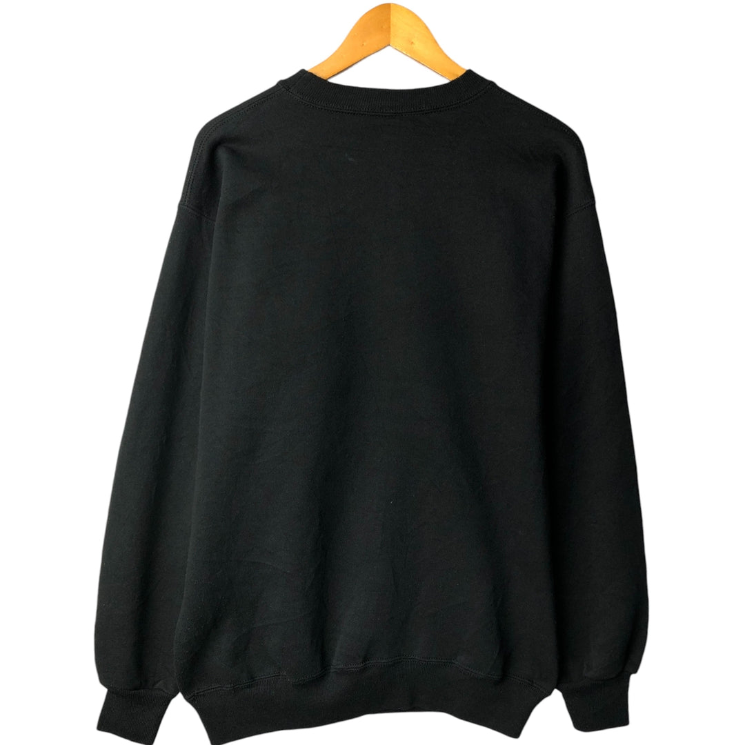 Vintage 90'S Hanes Classics printed sweatshirt, Made in USA, Men's Size L cotton black type Vintage Second Hand