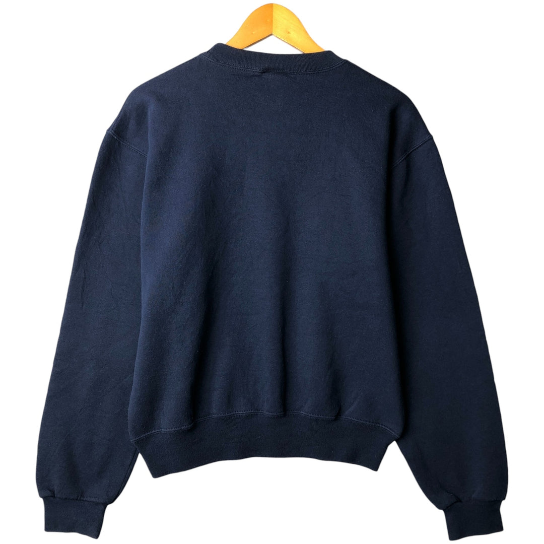 90'S Russell logo sweatshirt, men's size XL, vintage cotton navy blue type Vintage Second Hand