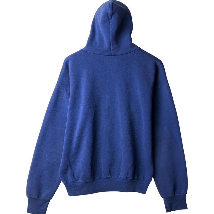 90'S Lee Sweatshirt Full Zip Hoodie, Made in USA, Men's Size L cotton blue type Vintage Second Hand