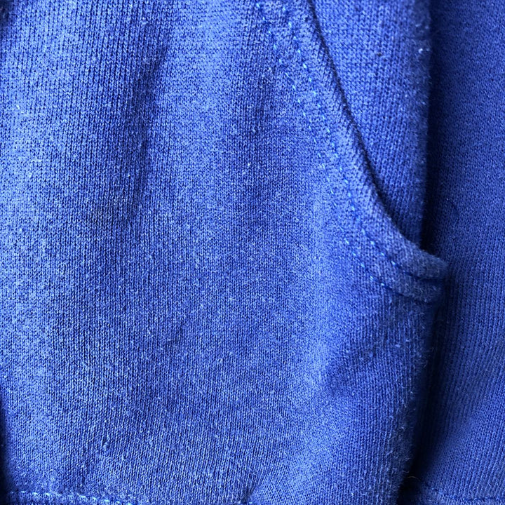 90'S Lee Sweatshirt Full Zip Hoodie, Made in USA, Men's Size L cotton blue type Vintage Second Hand