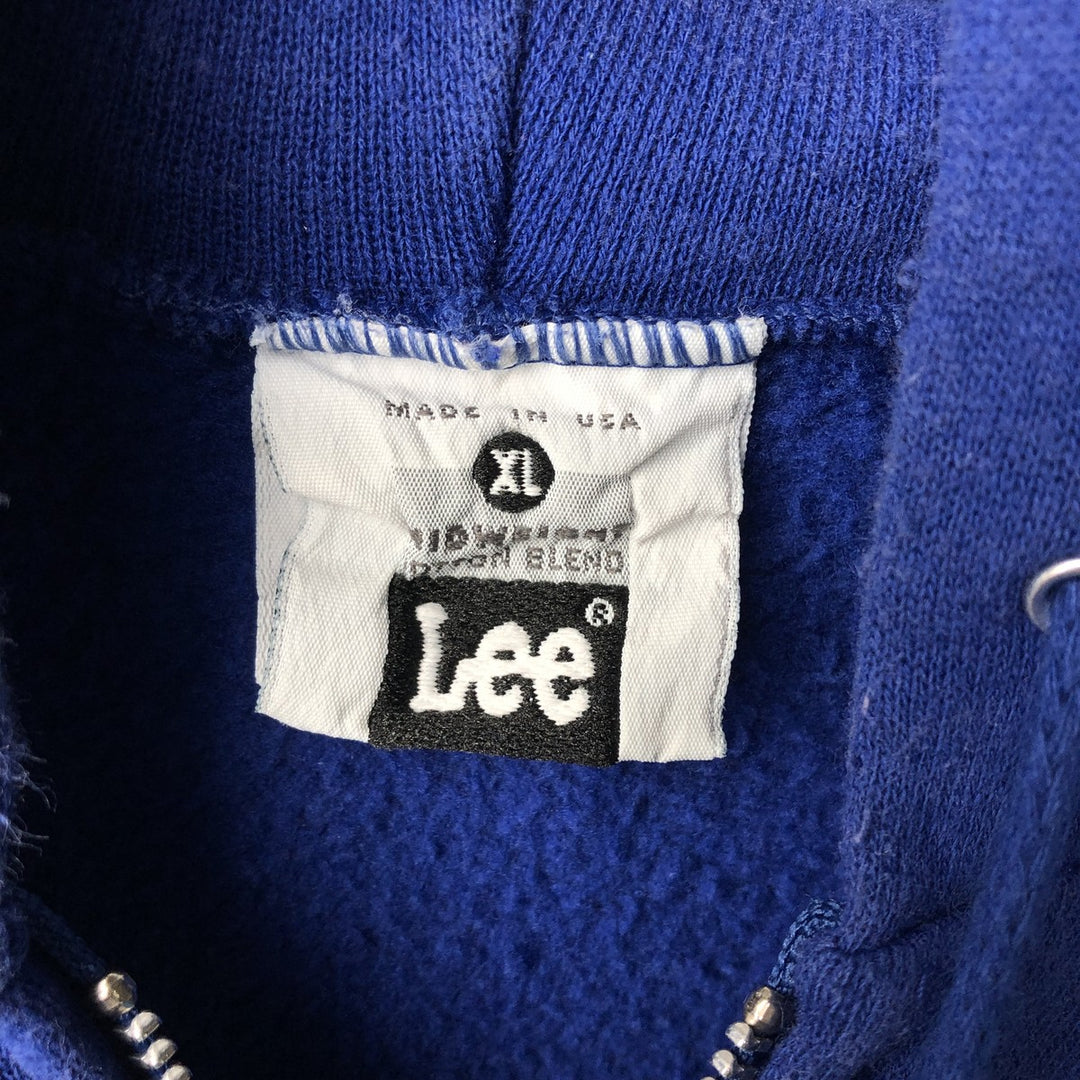 Vintage 90'S Lee blank sweatshirt, made in the USA, size XL, men's. cotton blue type Vintage Second Hand