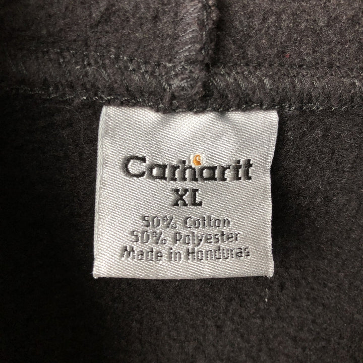 Carhartt Sweat Full Zip Hoodie Men's XL cotton black type Vintage Second Hand