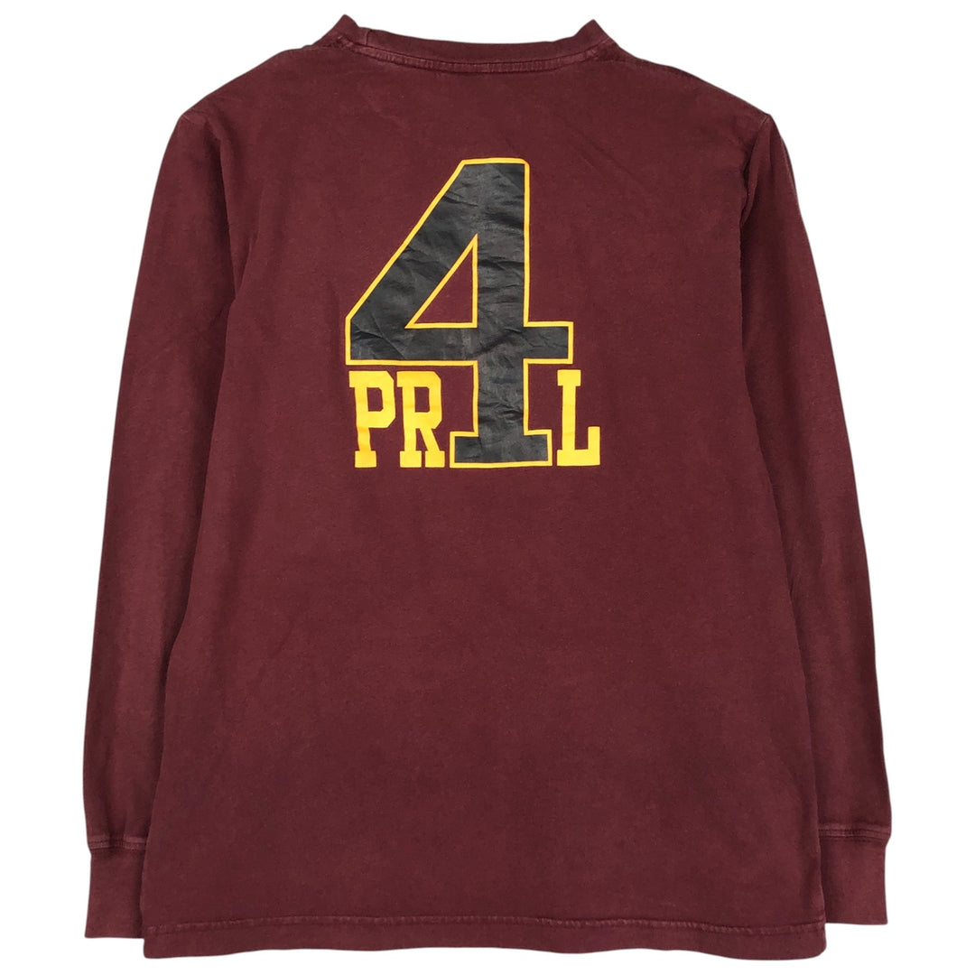 Ralph Lauren POLO by Ralph Lauren long-sleeved T-shirt, men's size L cotton burgundy type Vintage Second Hand