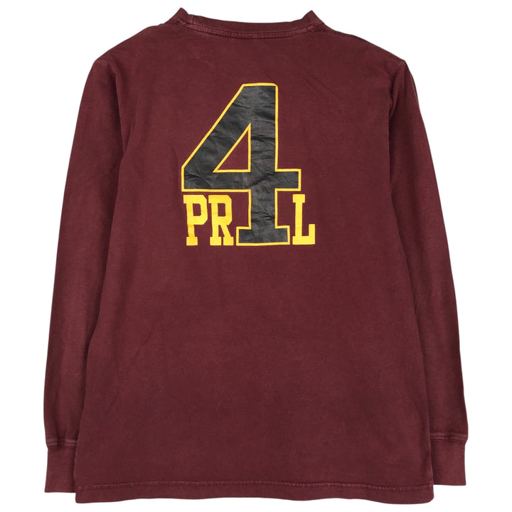 Ralph Lauren POLO by Ralph Lauren long-sleeved T-shirt, men's size L cotton burgundy type Vintage Second Hand