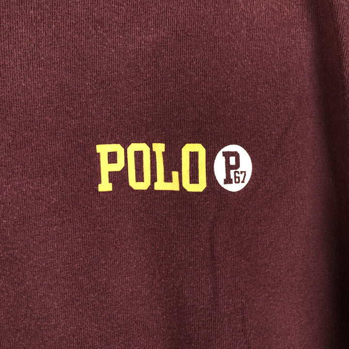 Ralph Lauren POLO by Ralph Lauren long-sleeved T-shirt, men's size L cotton burgundy type Vintage Second Hand
