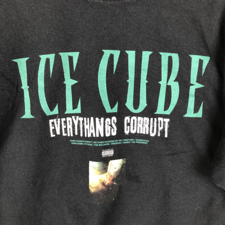 ICE CUBE Long Sleeve Rap T-Shirt, Men's Size XL cotton black type Vintage Second Hand