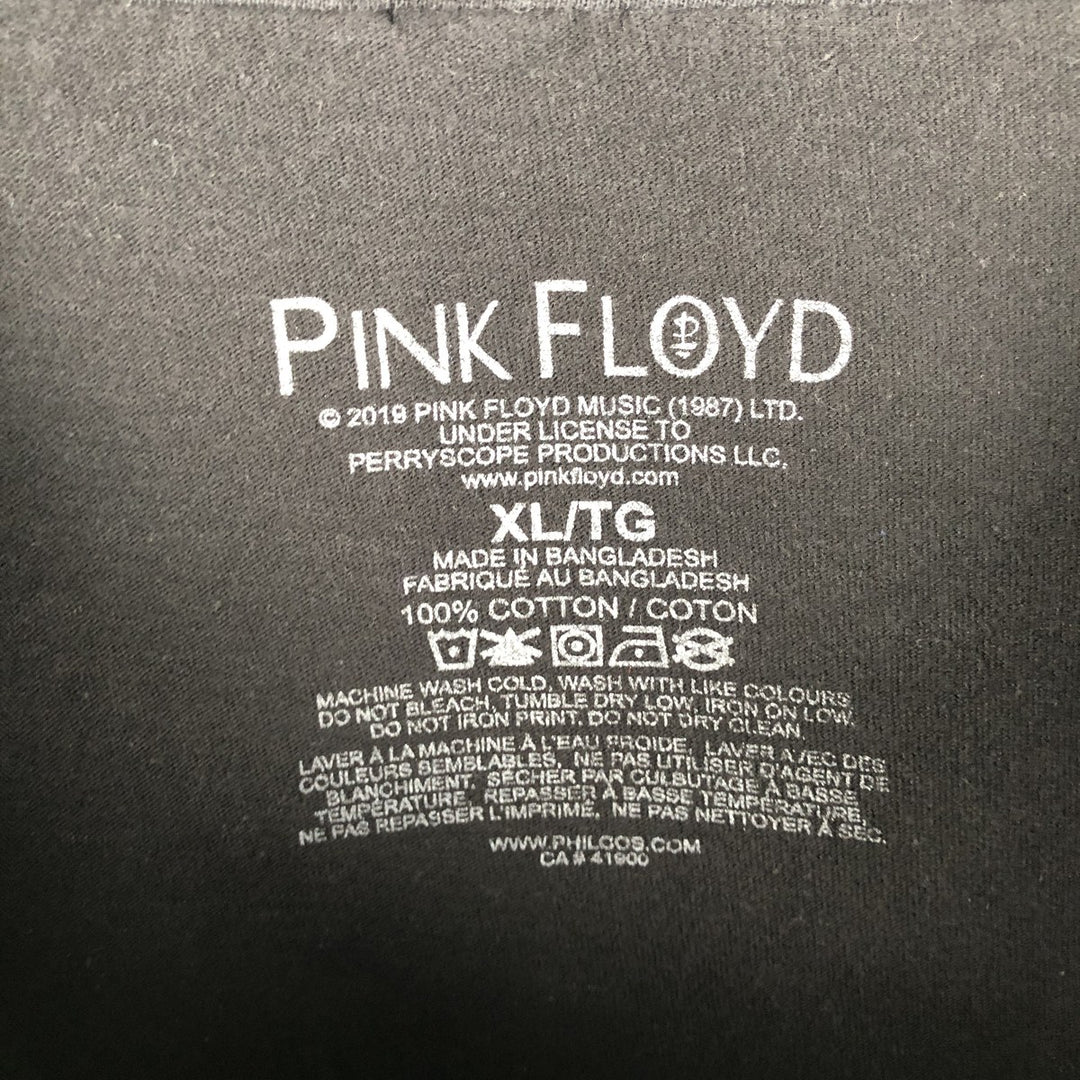 PINK FLOYD Pink Floyd Rock Long T-Shirt Band Tee Men's XL cotton black type Vintage Second Hand