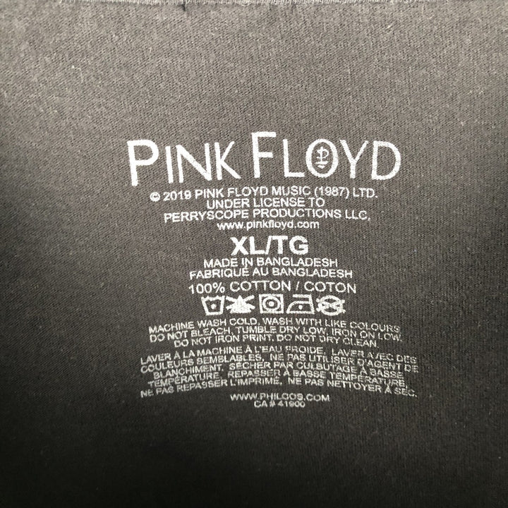 PINK FLOYD Pink Floyd Rock Long T-Shirt Band Tee Men's XL cotton black type Vintage Second Hand