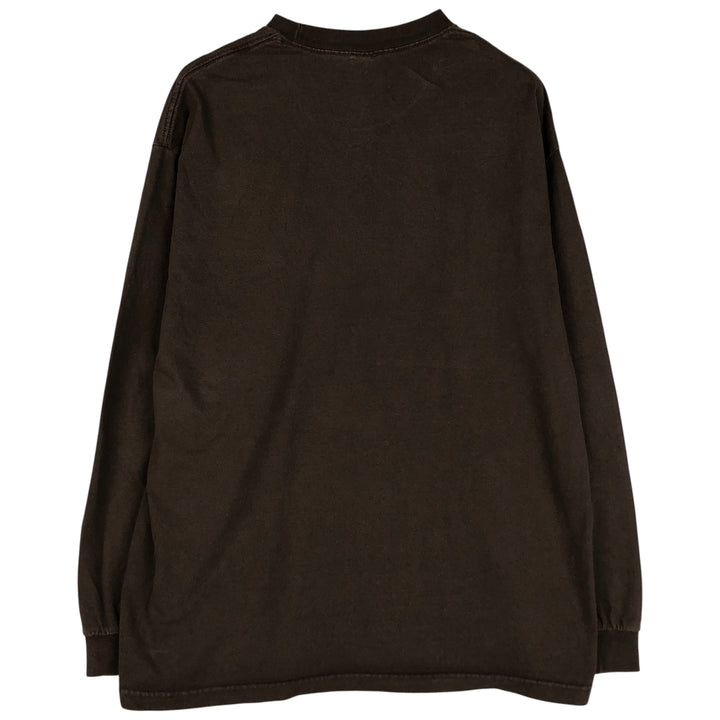 90s-00'S Disney THE LION KING Long Sleeve T-Shirt, Men's XL, Vintage cotton brown type Vintage Second Hand