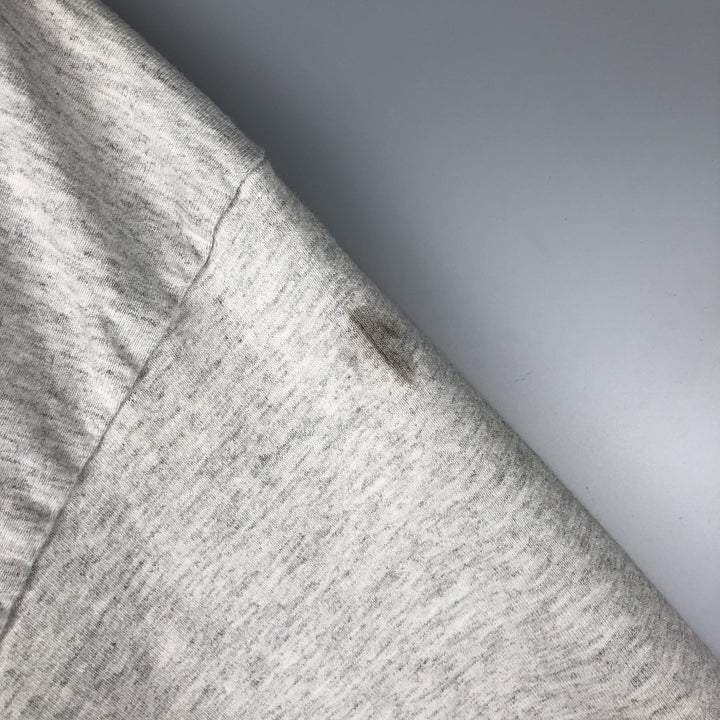 90'S Reebok Henley-neck long-sleeved T-shirt, Made in USA, Men's XL, Vintage cotton gray type Vintage Second Hand