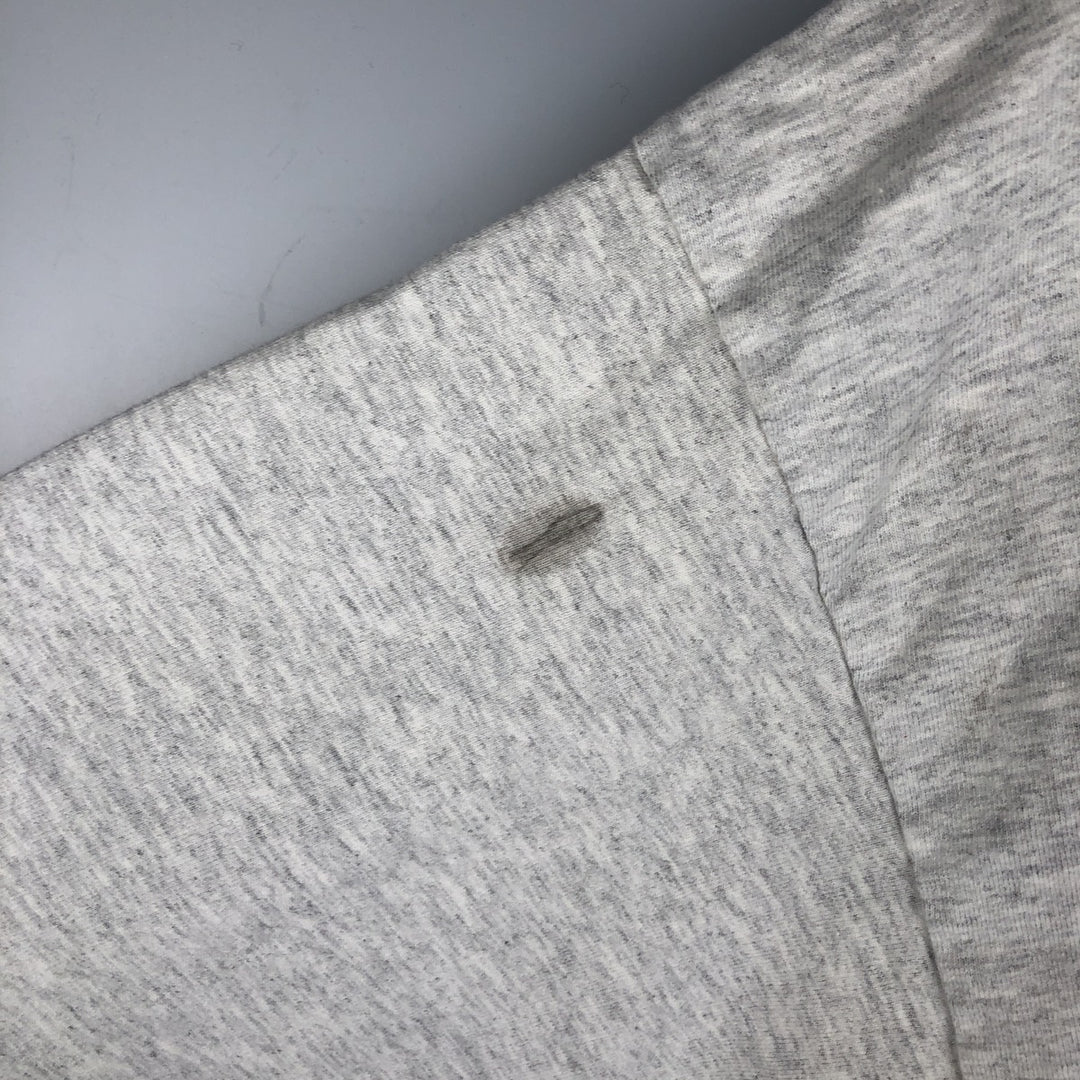 90'S Reebok Henley-neck long-sleeved T-shirt, Made in USA, Men's XL, Vintage cotton gray type Vintage Second Hand