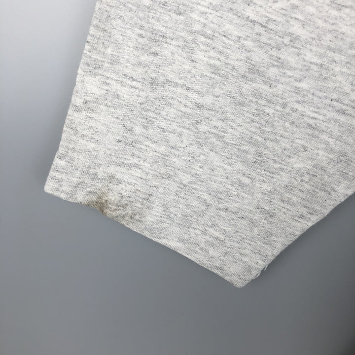 90'S Reebok Henley-neck long-sleeved T-shirt, Made in USA, Men's XL, Vintage cotton gray type Vintage Second Hand