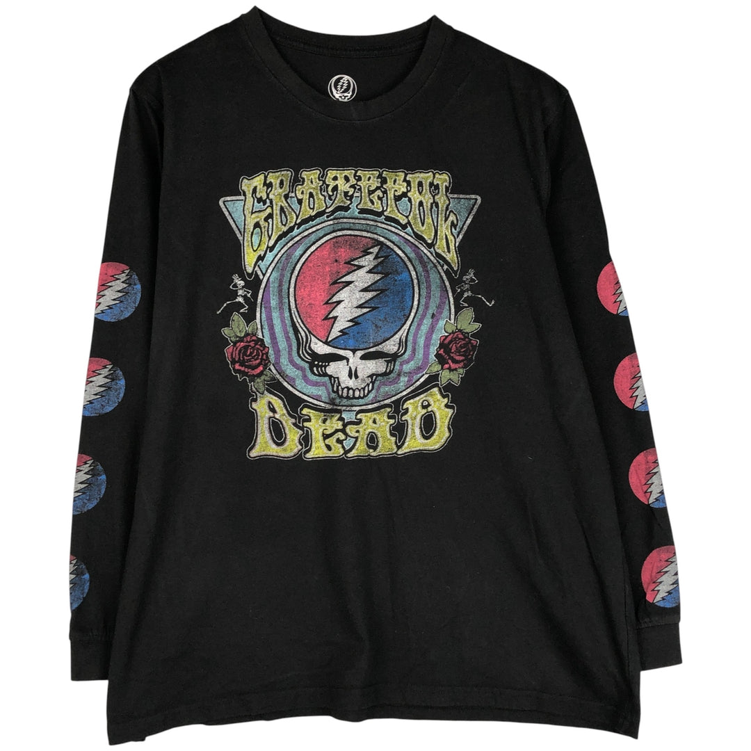 GRATEFUL DEAD Grateful Dead Rock Long Sleeve T-Shirt Band Tee Men's XL cotton black type Vintage Second Hand