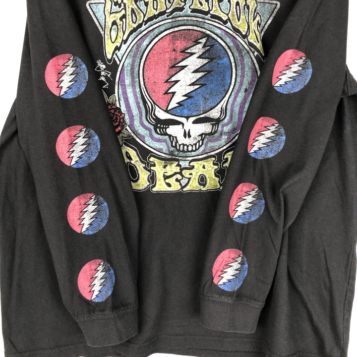 GRATEFUL DEAD Grateful Dead Rock Long Sleeve T-Shirt Band Tee Men's XL cotton black type Vintage Second Hand