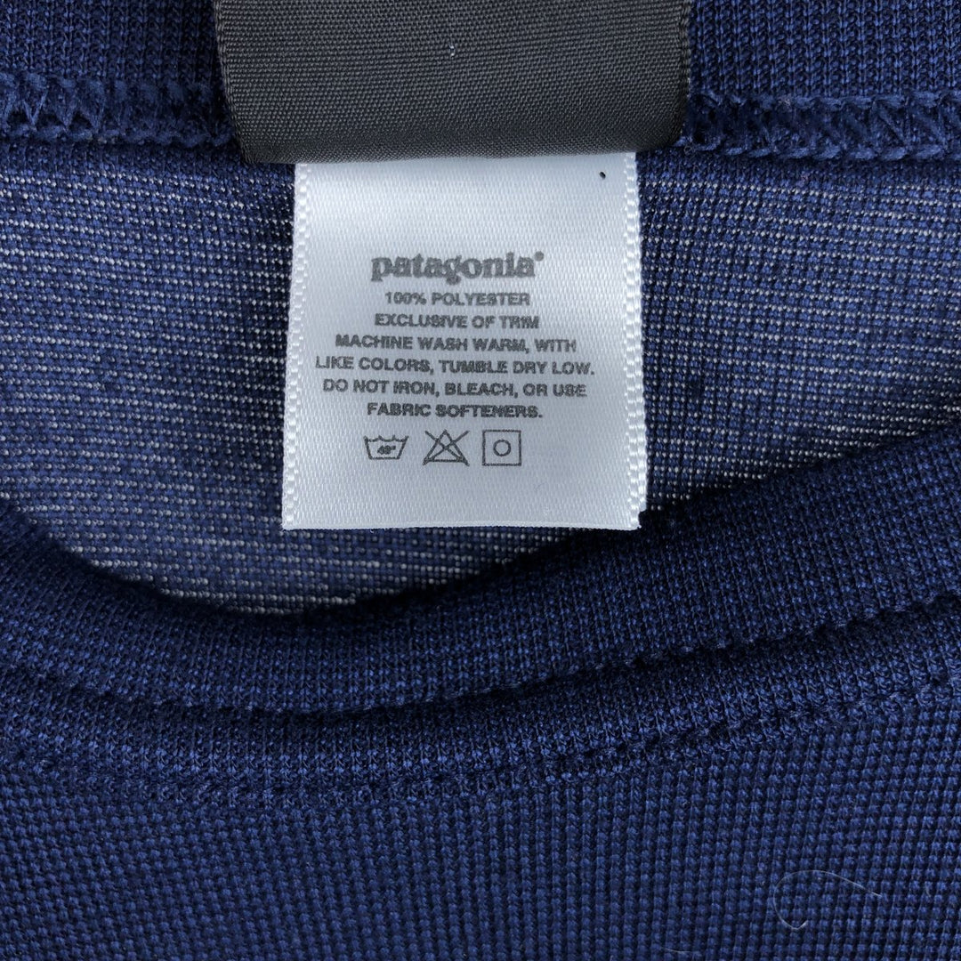 Vintage Patagonia Capilene long-sleeved T-shirt from the 1990s, made in the USA, men's size L polyester navy blue type Vintage Second Hand