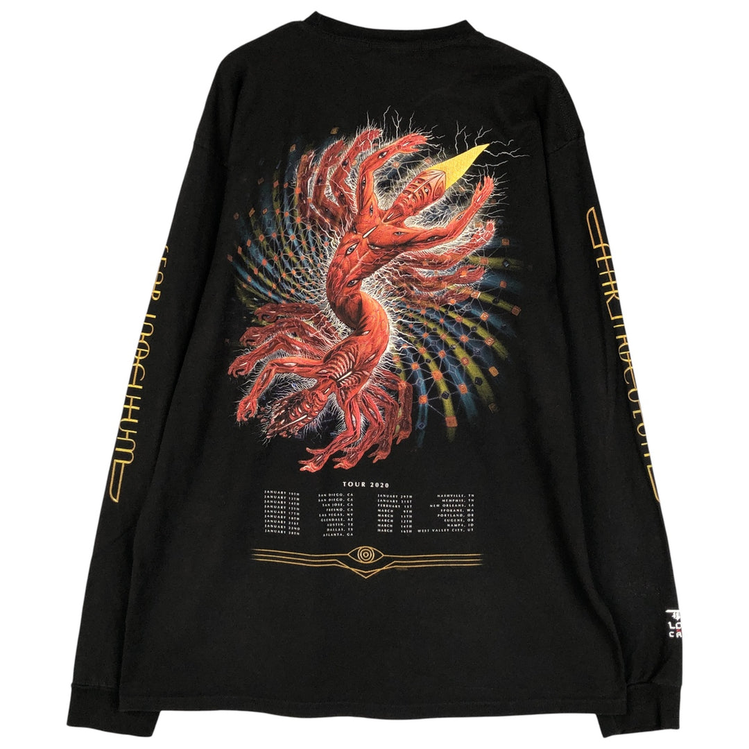 TOOL Metal Print Long Sleeve Band T-Shirt, Men's XL cotton black type Vintage Second Hand