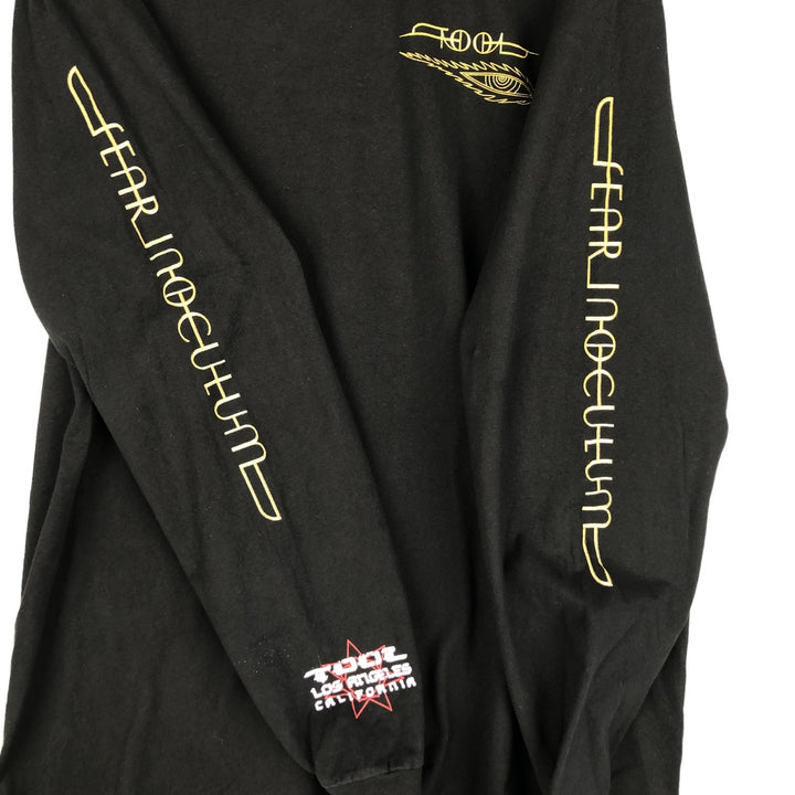 TOOL Metal Print Long Sleeve Band T-Shirt, Men's XL cotton black type Vintage Second Hand