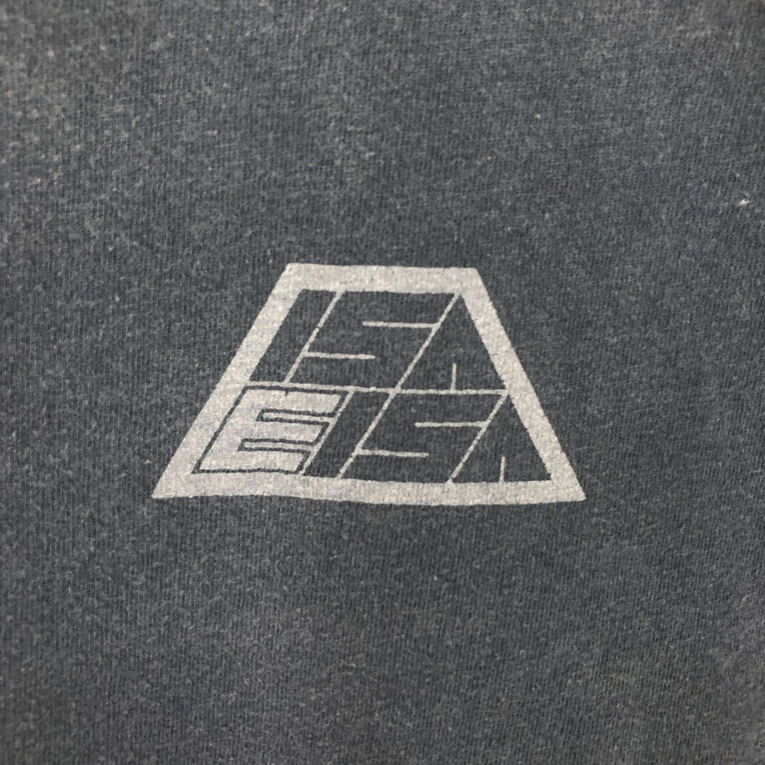 Vintage 1980'S Hanes 100% Cotton Blue Tag Long Sleeve T-Shirt, Made in USA, Men's Size L cotton navy blue type Vintage Second Hand