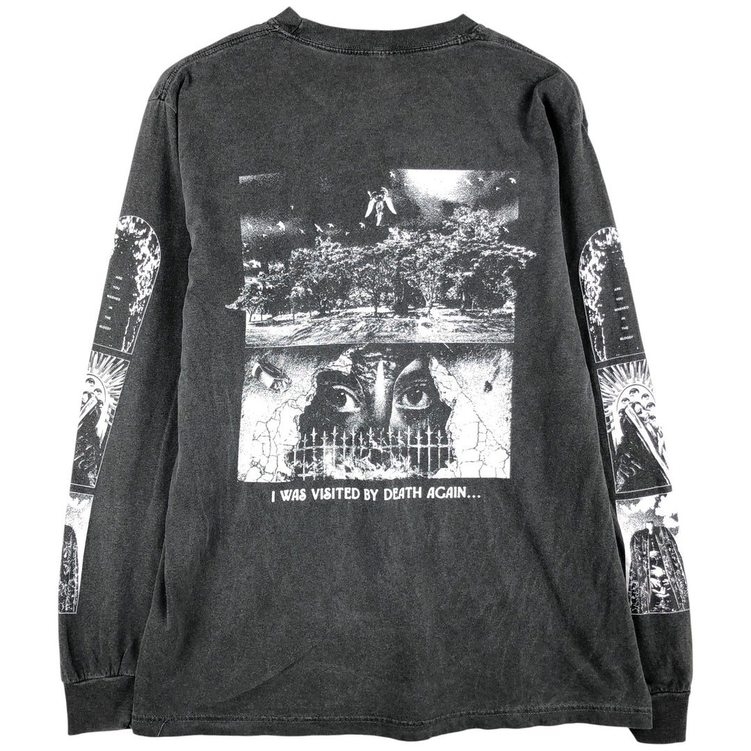 Knocked Loose Long Sleeve Band T-Shirt, Men's Size L unclear black type Vintage Second Hand