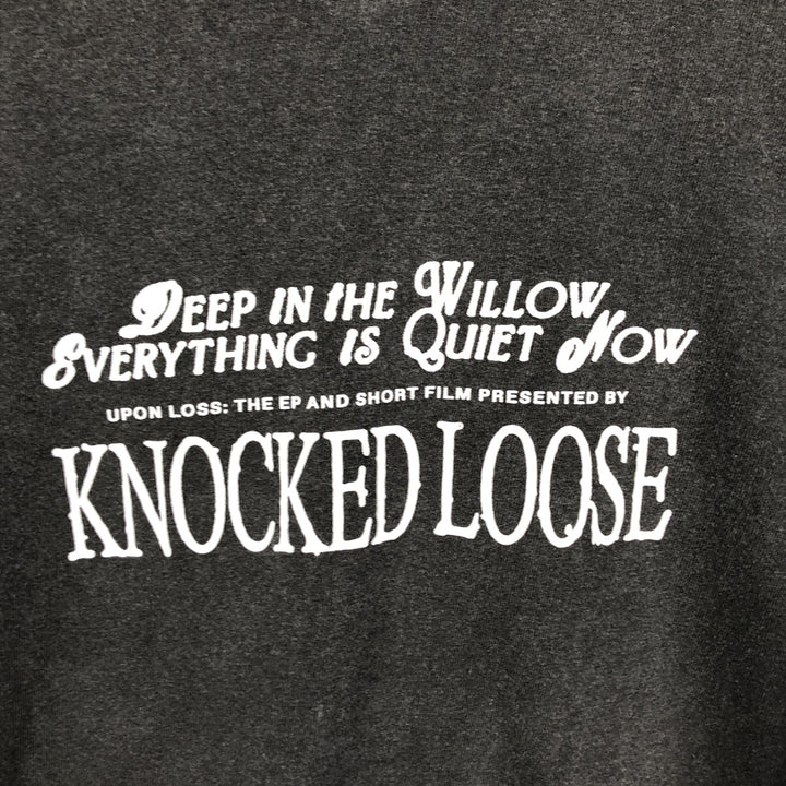 Knocked Loose Long Sleeve Band T-Shirt, Men's Size L unclear black type Vintage Second Hand