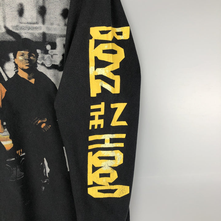 YAZBEK BOYZ N THE HOOD Movie Long Sleeve T-Shirt, Men's Size Medium cotton black type Vintage Second Hand