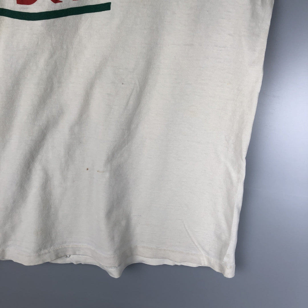 Vintage 1980'S Hanes BEEFY-T Blue Tag Long Sleeve T-Shirt, Made in USA, Men's Size XL cotton ivory Vintage Second Hand