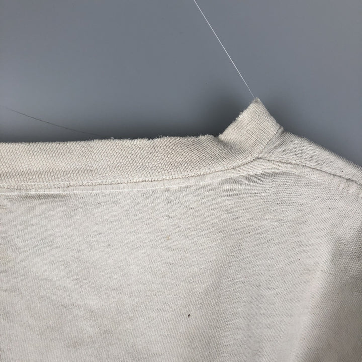 ~90'S Painted Long Sleeve T-Shirt, Vintage unclear Beige type Vintage Second Hand