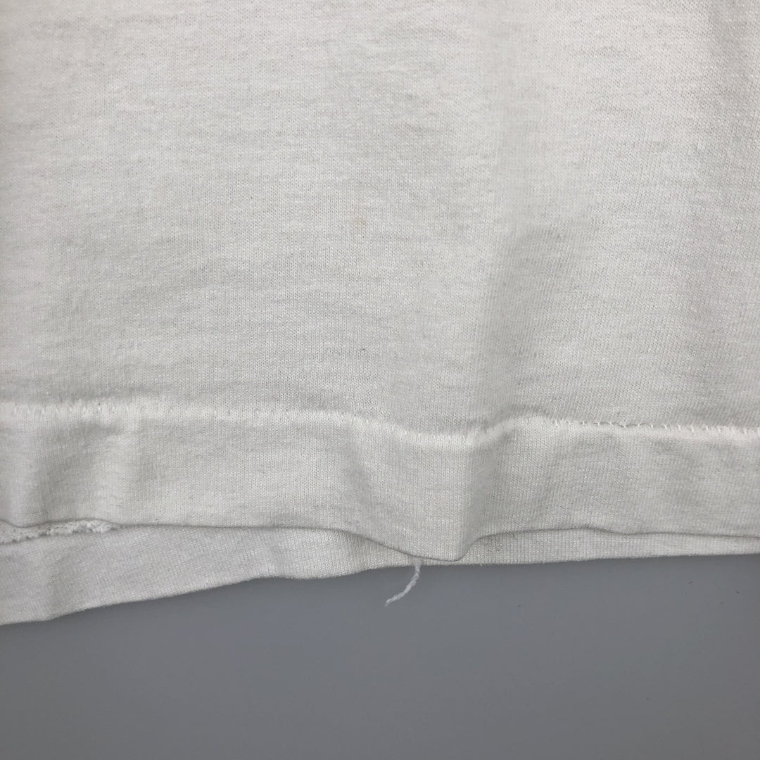 90'S SCREEN STARS Long Sleeve T-Shirt Made in USA Men's XL Vintage cotton pale white type Vintage Second Hand
