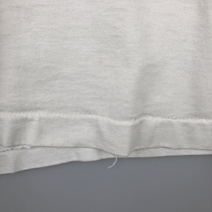 90'S SCREEN STARS Long Sleeve T-Shirt Made in USA Men's XL Vintage cotton pale white type Vintage Second Hand